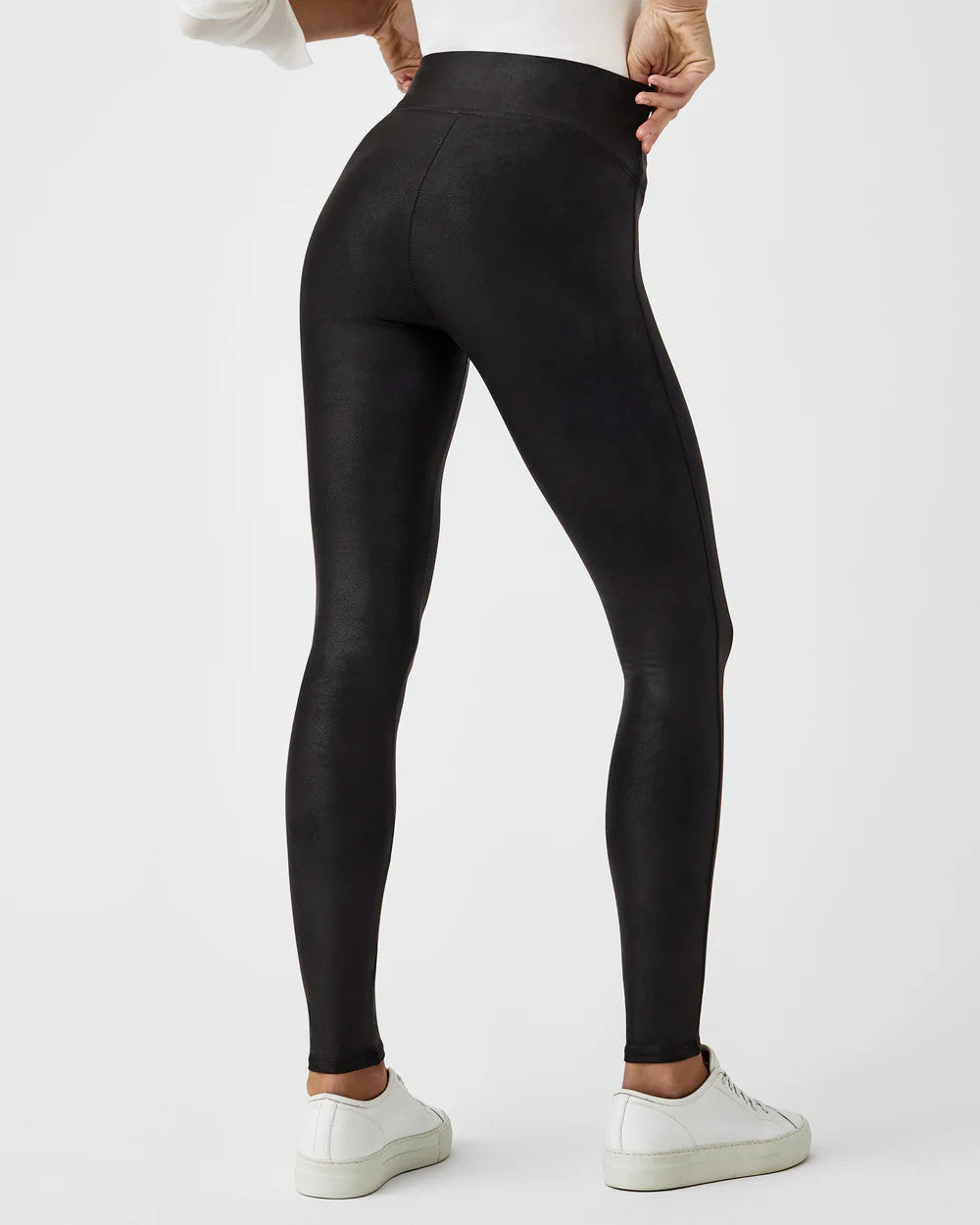 Faux Leather Fleece-Lined Legging