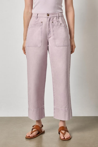 Twill Straight Leg Pant