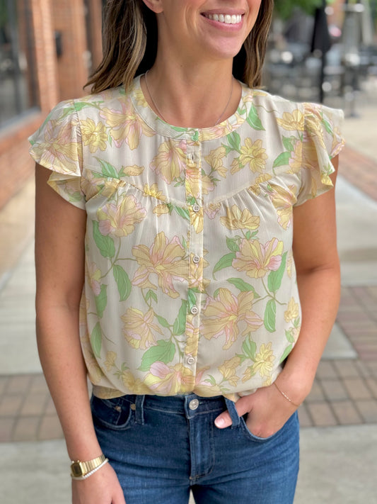 Free Spirited Ruffle Top