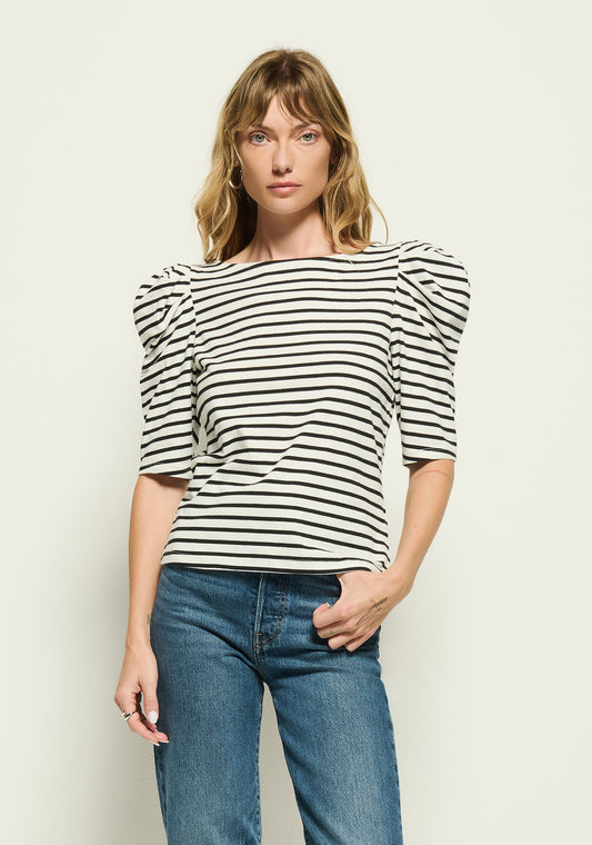 Emery boat neck top
