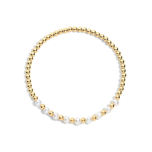 Ellie 3mm bracelet - GF & Pearl