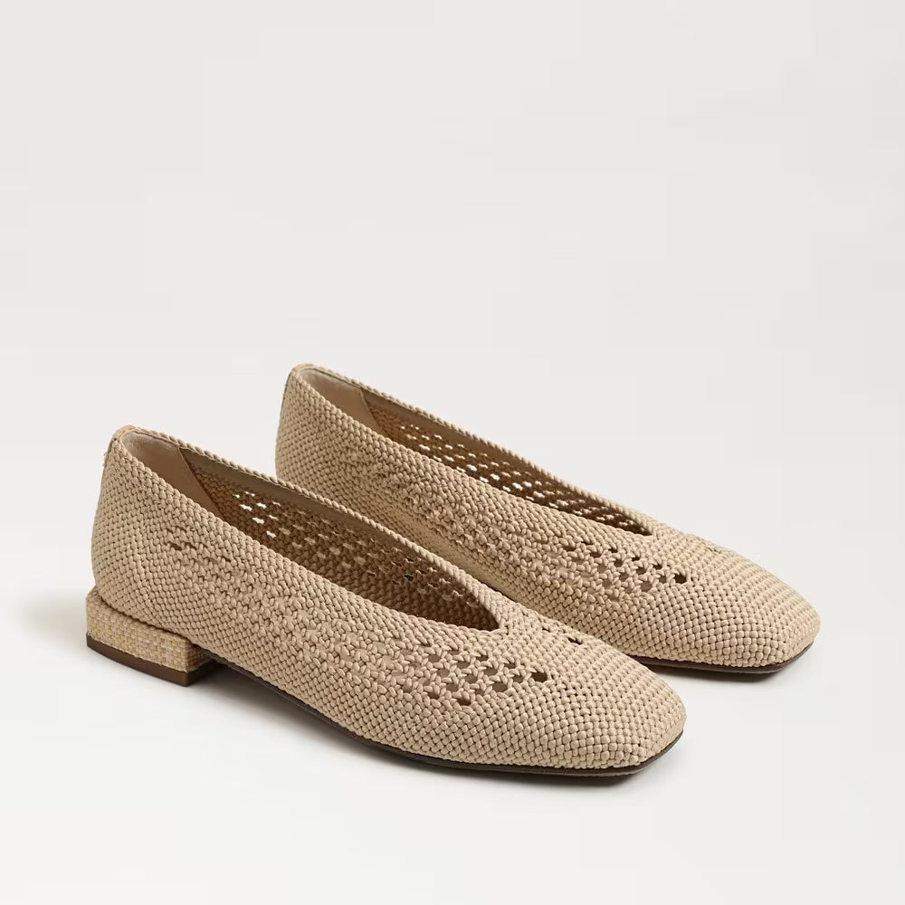 Kasey Knit Raffia Ballet Flat