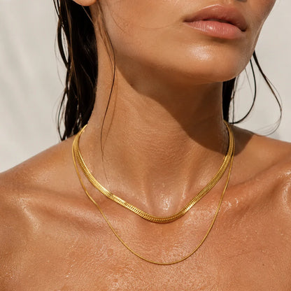 Cassia Double Chain Necklace