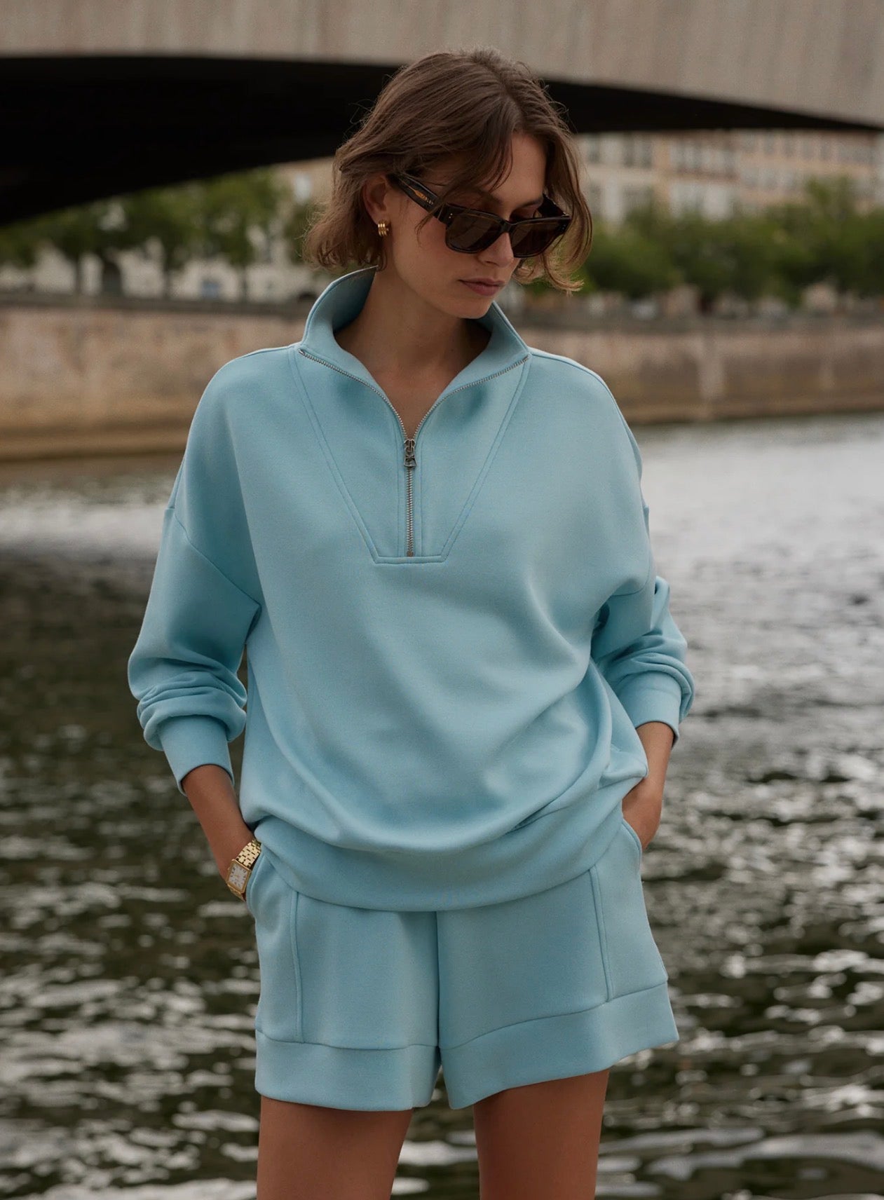 Hawley Half Zip Sweat