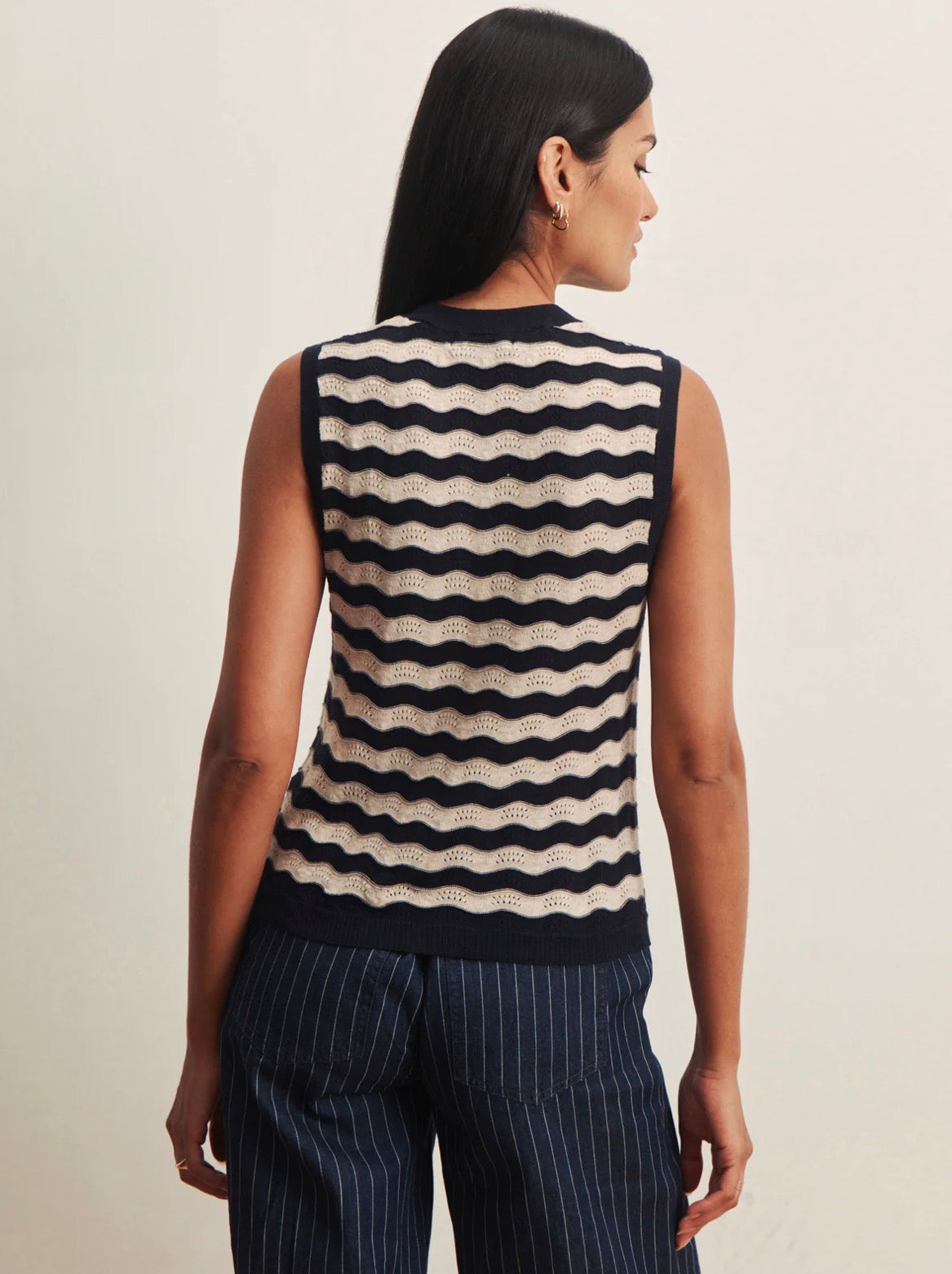 Everyday Chevron Knit Shell