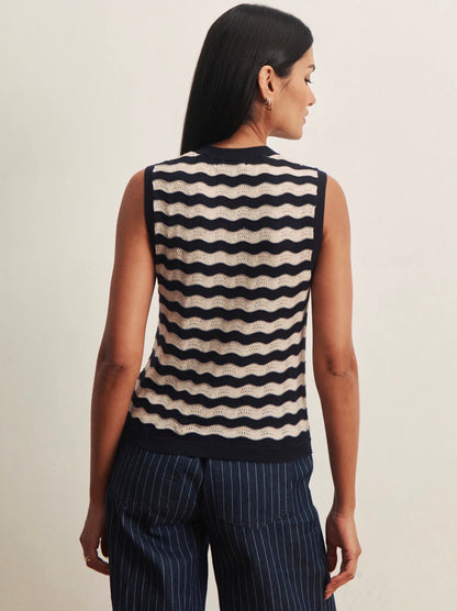 Everyday Chevron Knit Shell