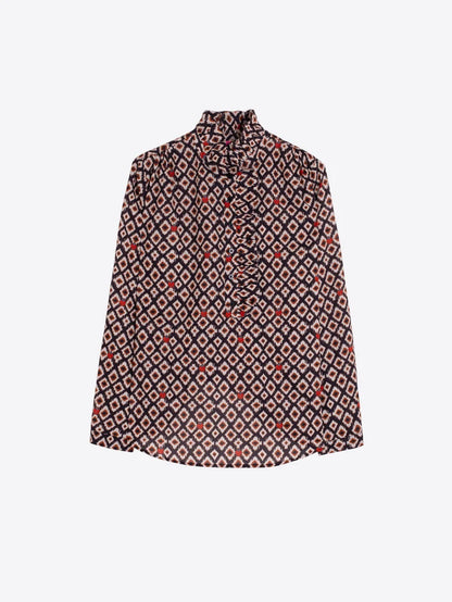 Ikat Shirt Marquitas Ruffles