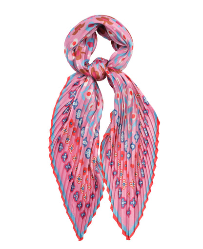 Clover Pleated Diamond Scarf