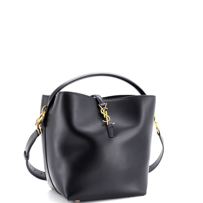 Saint Laurent Le 37 Bucket Bag, Black Leather