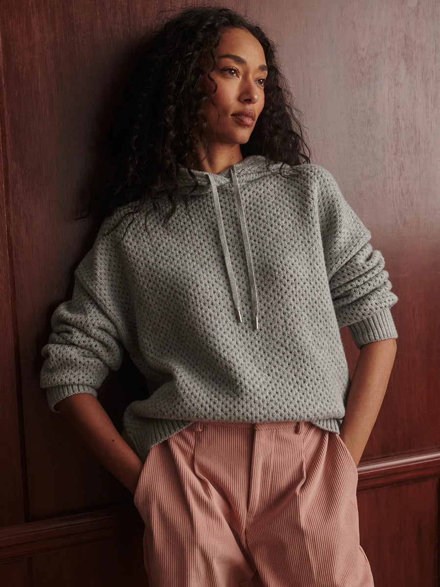 Melchie Relaxed Knit Hoodie