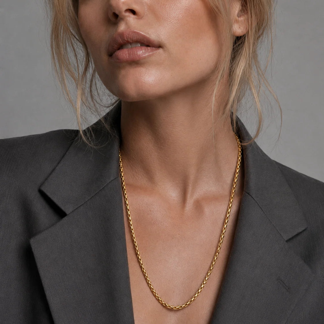Sylvie Round Box Chain Necklace