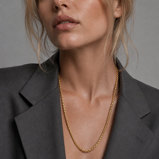 Sylvie Round Box Chain Necklace