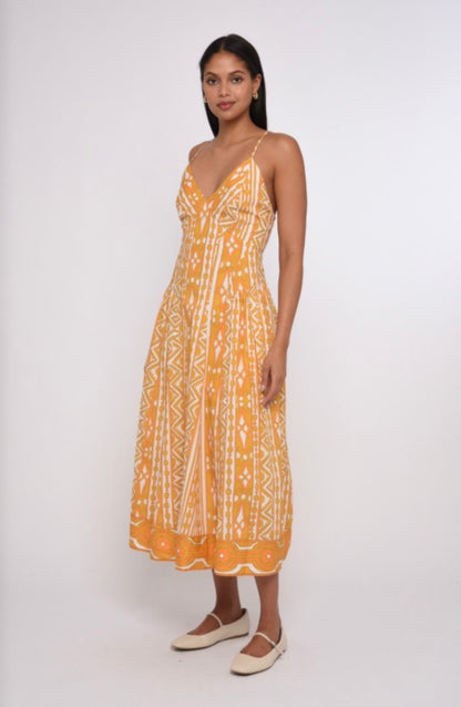 Fiorella Bowen Deco Maxi Dress
