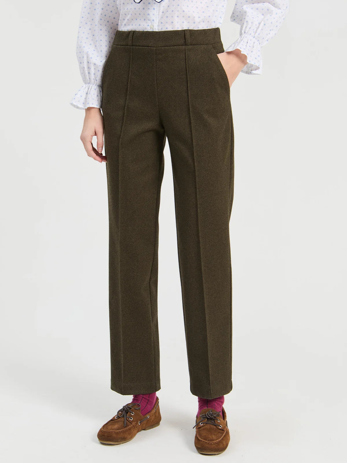 Green Flannel Trousers