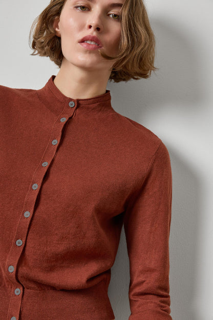Funnel Neck Cardigan