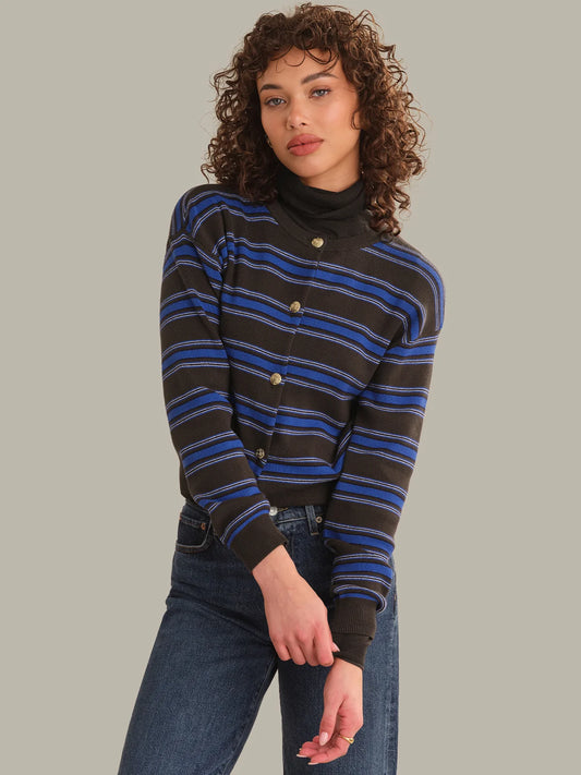 Tove Crewneck Stripe Cardi