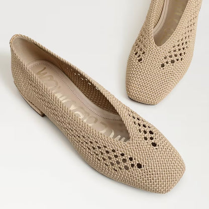 Kasey Knit Raffia Ballet Flat