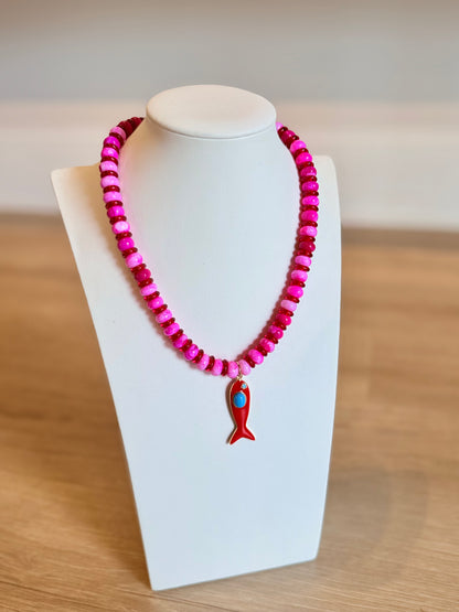 Striped Fish Necklace