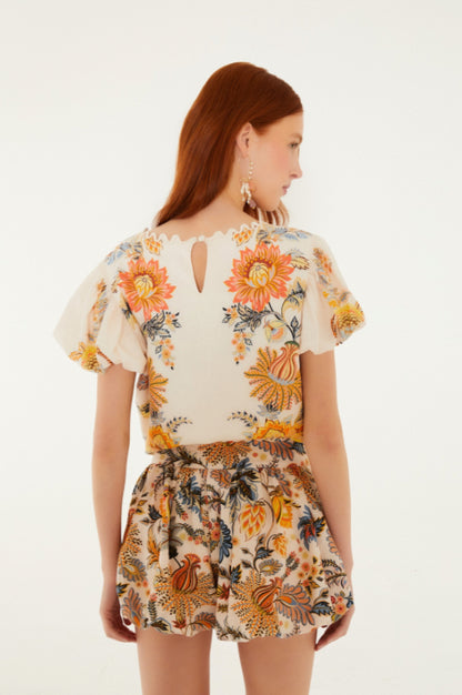 Ligia Short Sleeve Blouse