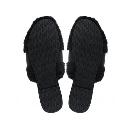 Hanni Belted Fur Clog