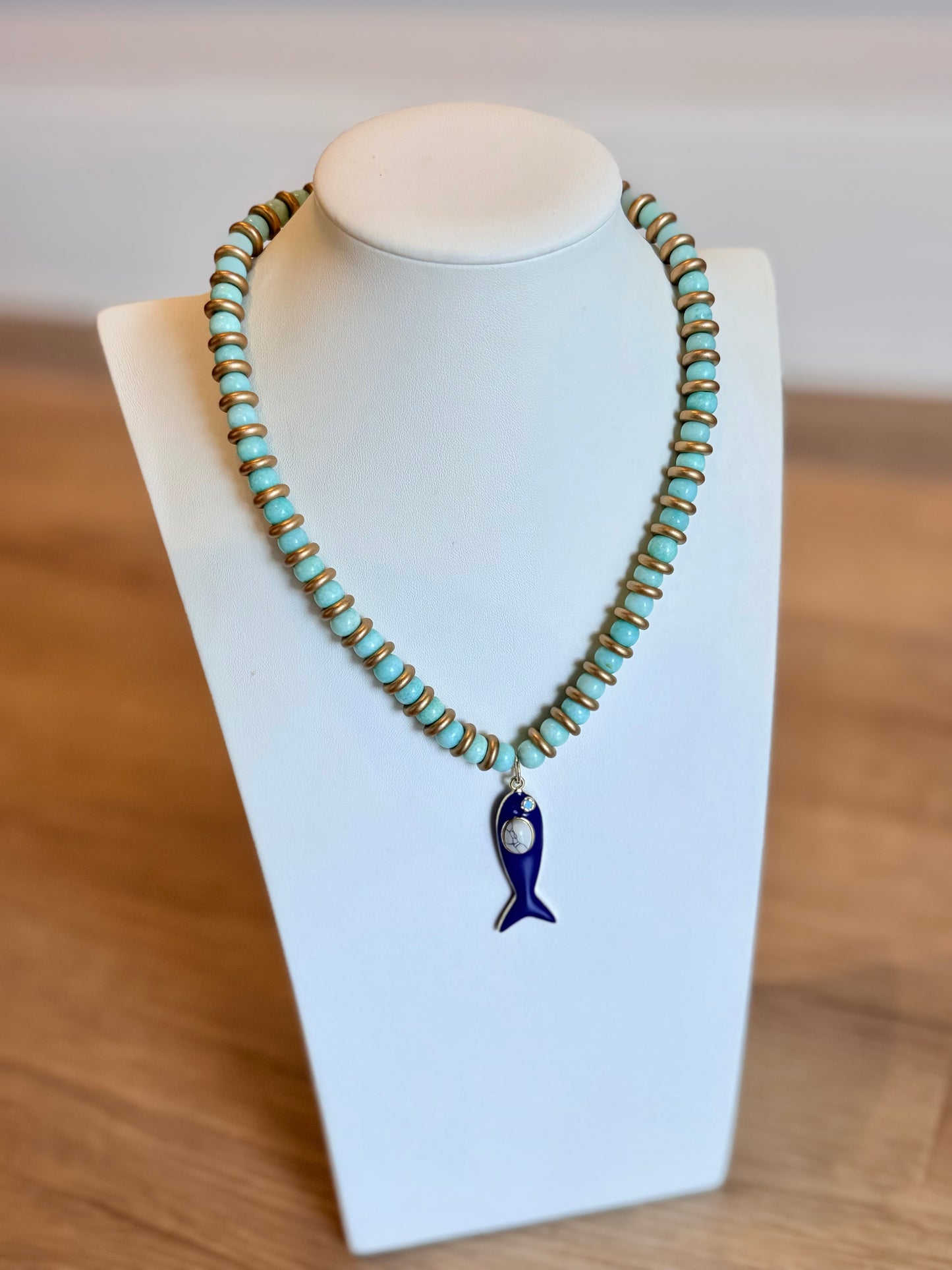 Striped Fish Necklace