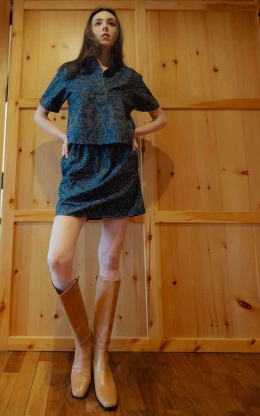 Split Neck Studded Top