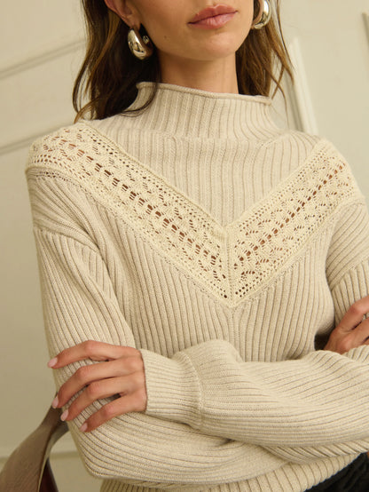 Cassandra Mock Neck Pullover