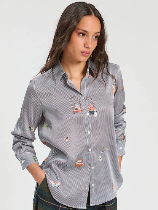 Pinstripe Shirt Hotel Vilagallo