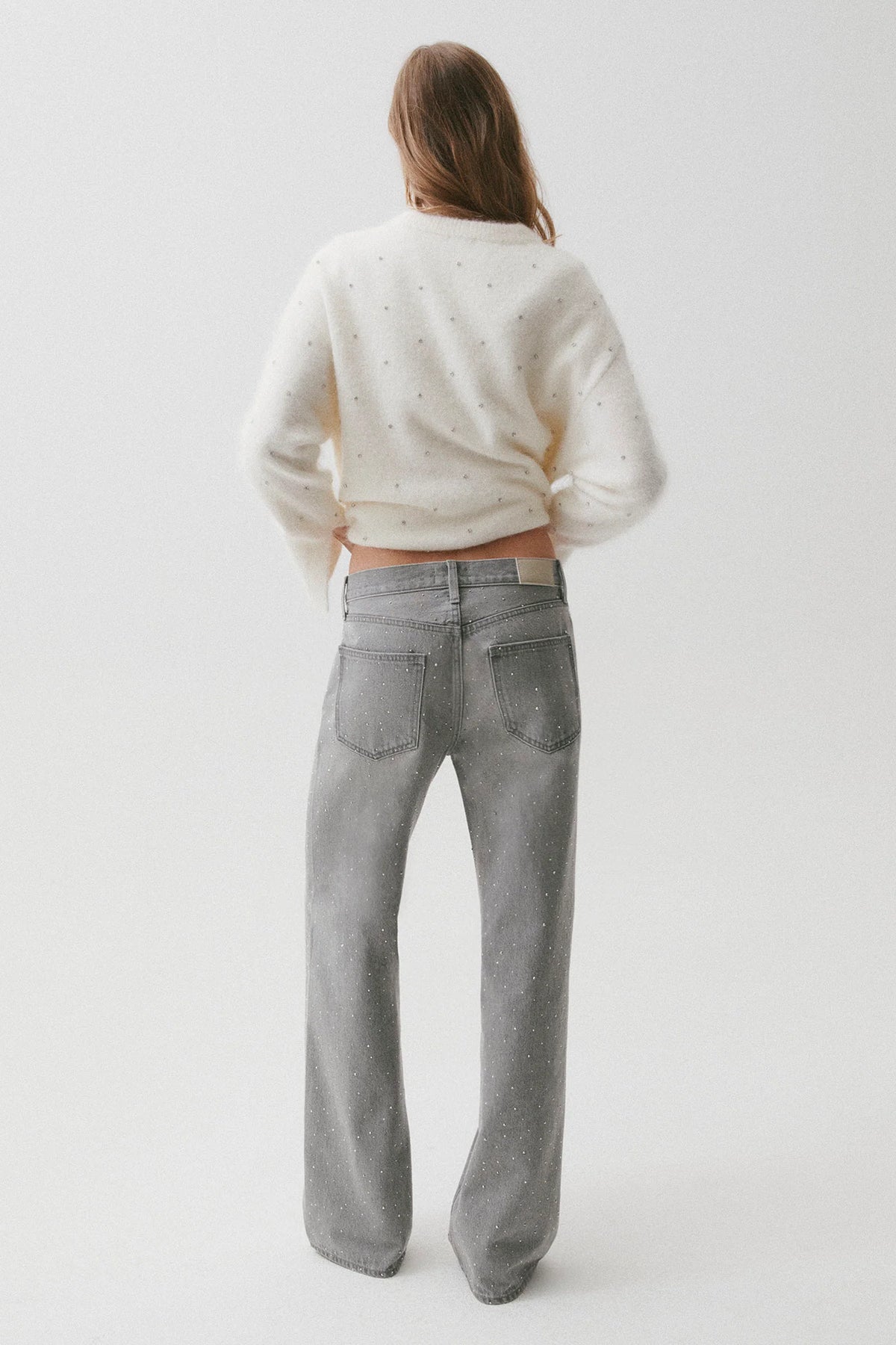 Luna Embellished Crew Neck Sweater