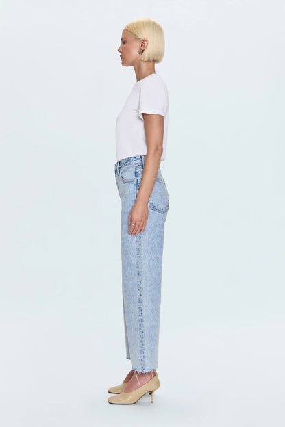 Tate High Rise Bowed Wide Leg