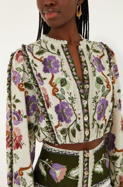 Rococo Flowers Long Sleeve