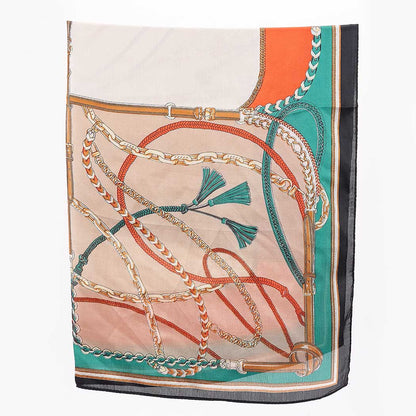 Tassel Print Scarf