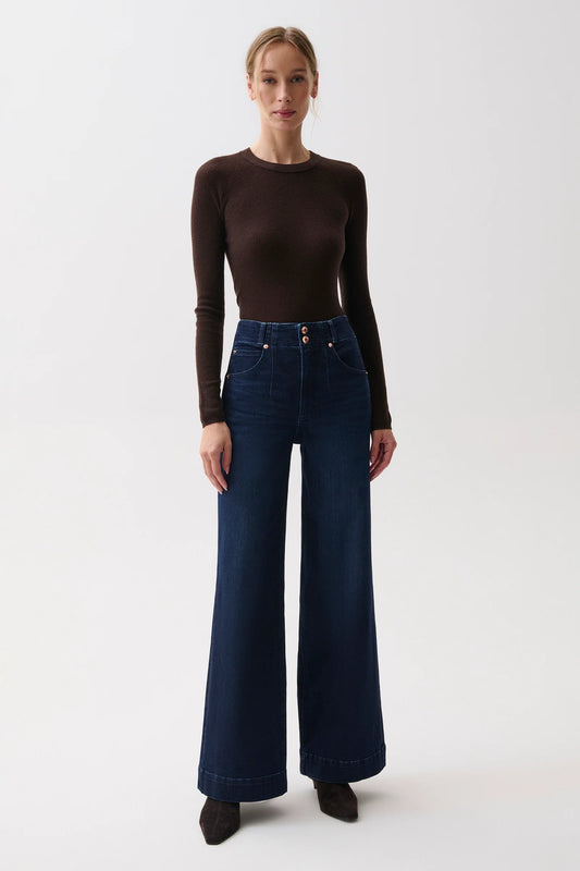 Lana Double Button High Ruse Ultra Wide Leg