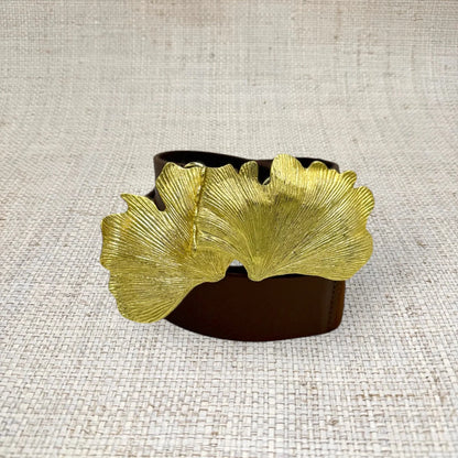 Belt Buckle Ginkgo Leaves