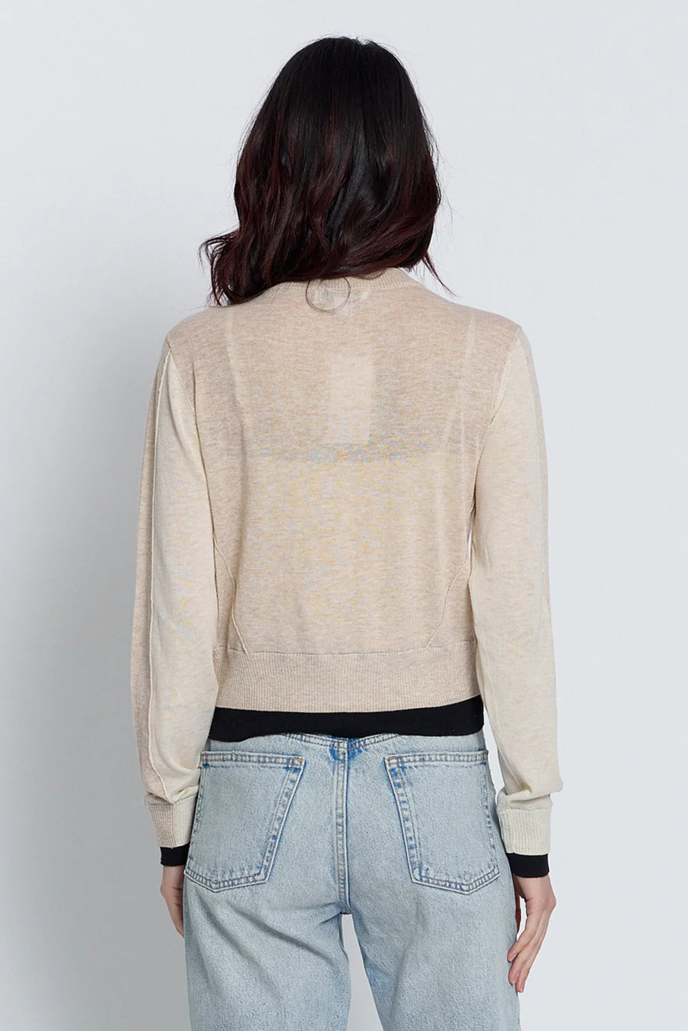 Quinn Colorblocked Sheer Cardigan