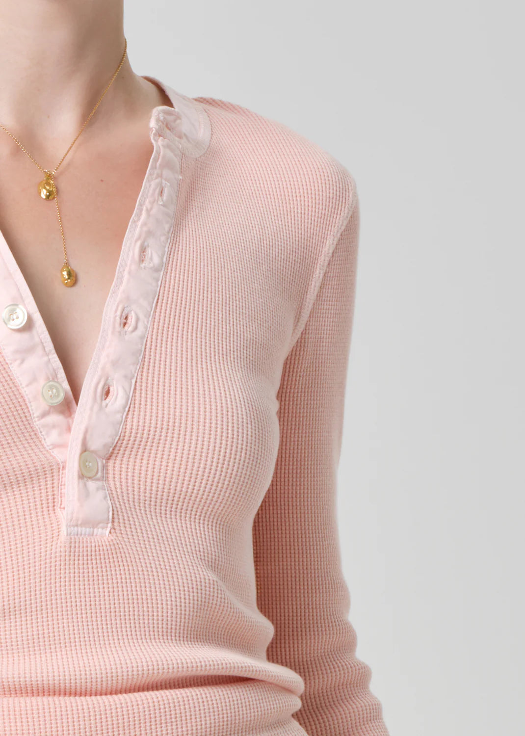Drea Waffle Henley