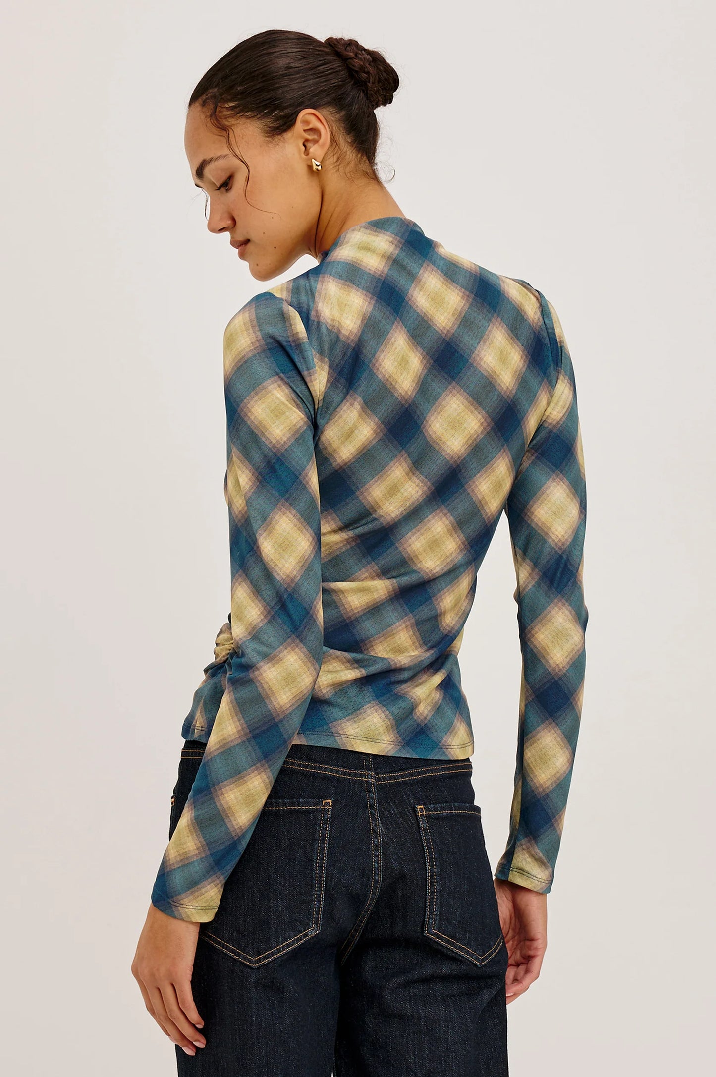 Joelle Plaid Top