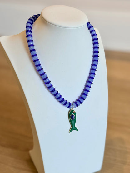 Striped Fish Necklace