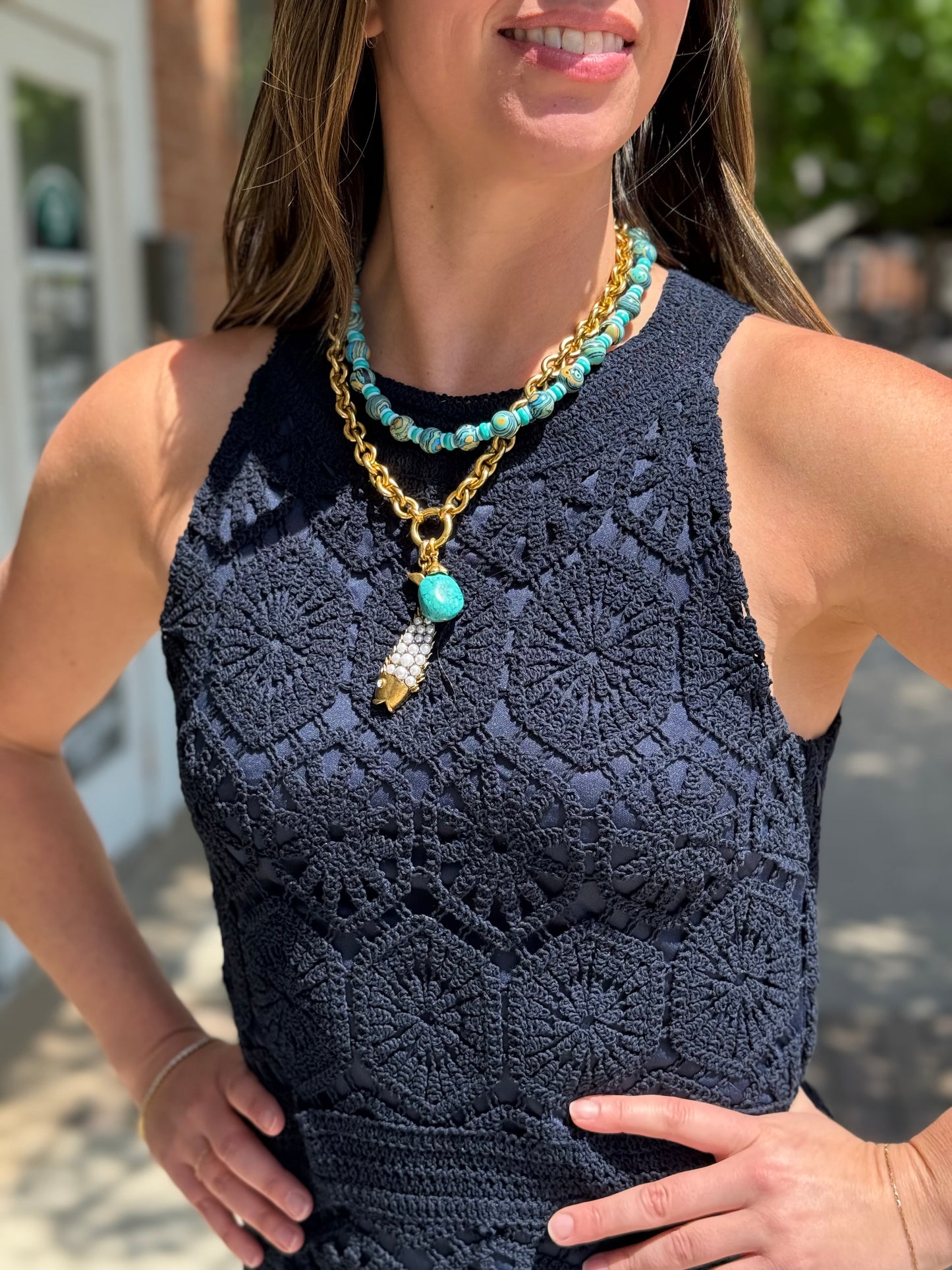 Londyn Crochet Dress