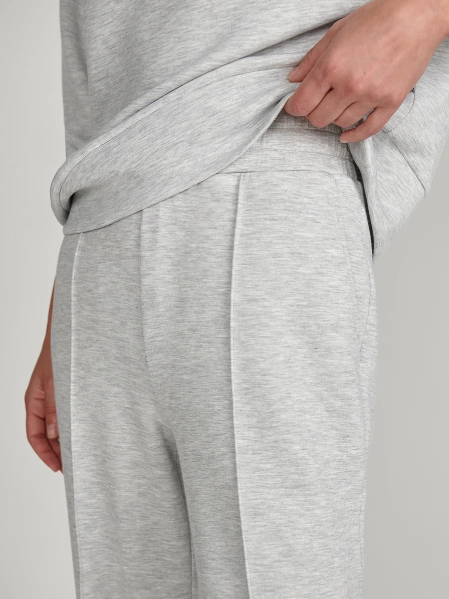 Light Grey Marl Wide Leg Pant 30”