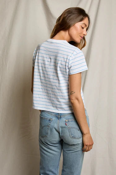 Everett Jersey Stripe Boxy Tee