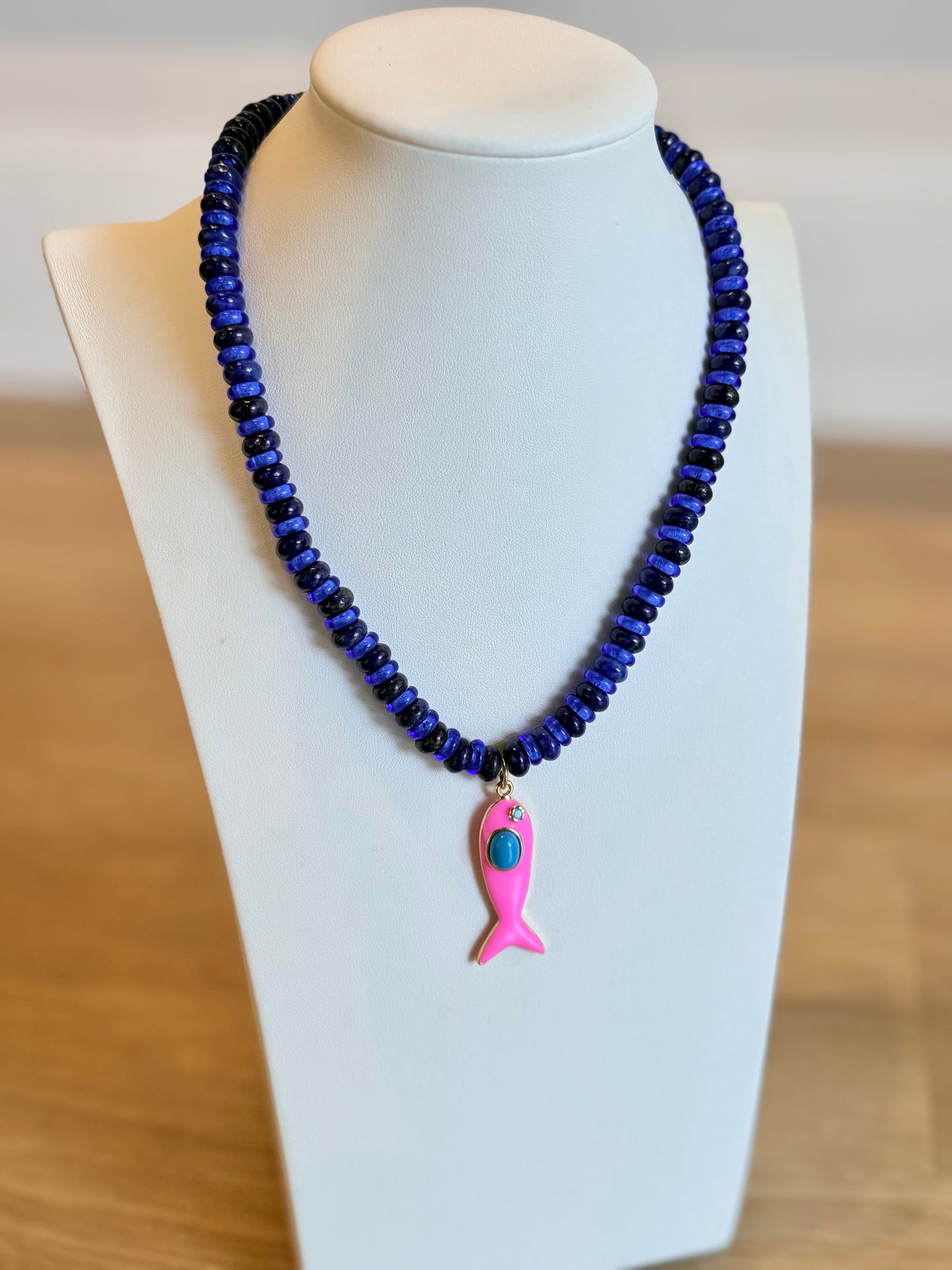 Striped Fish Necklace
