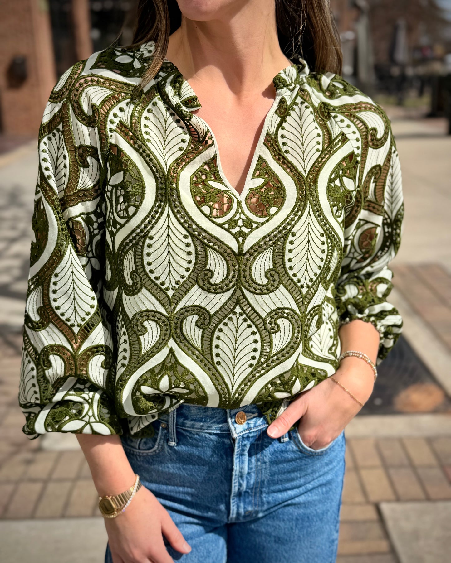 Loden Green Miki Top