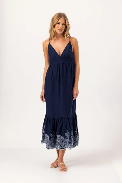 Embroidered Felton Dress
