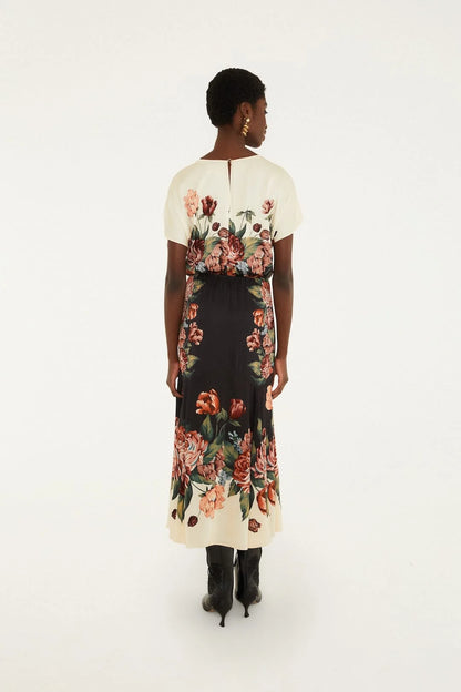Winter Floral Maxi Dress