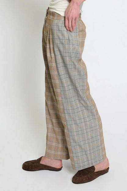 Sienna Mixed Plaid Trouser