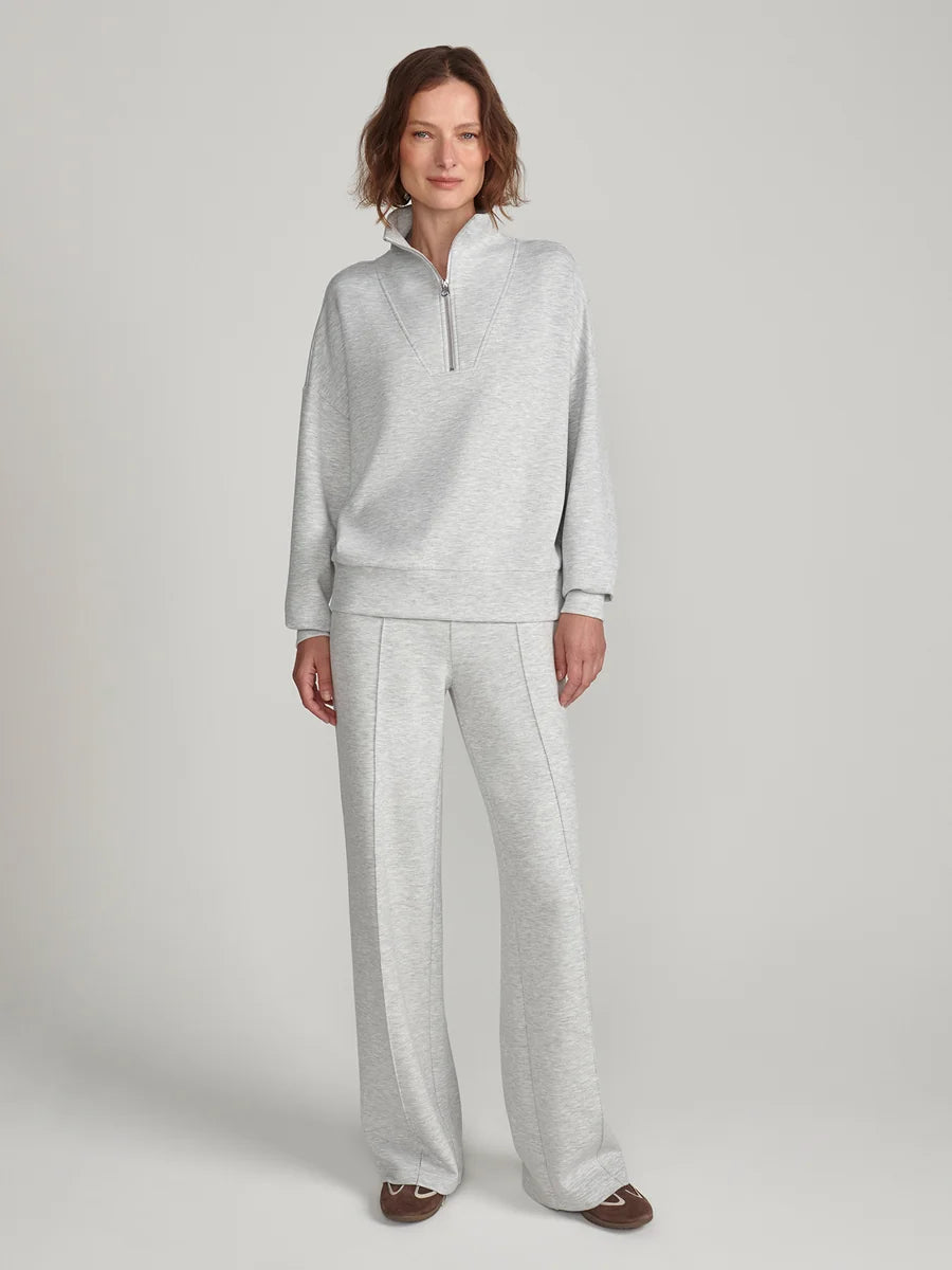 Light Grey Marl Wide Leg Pant 30”