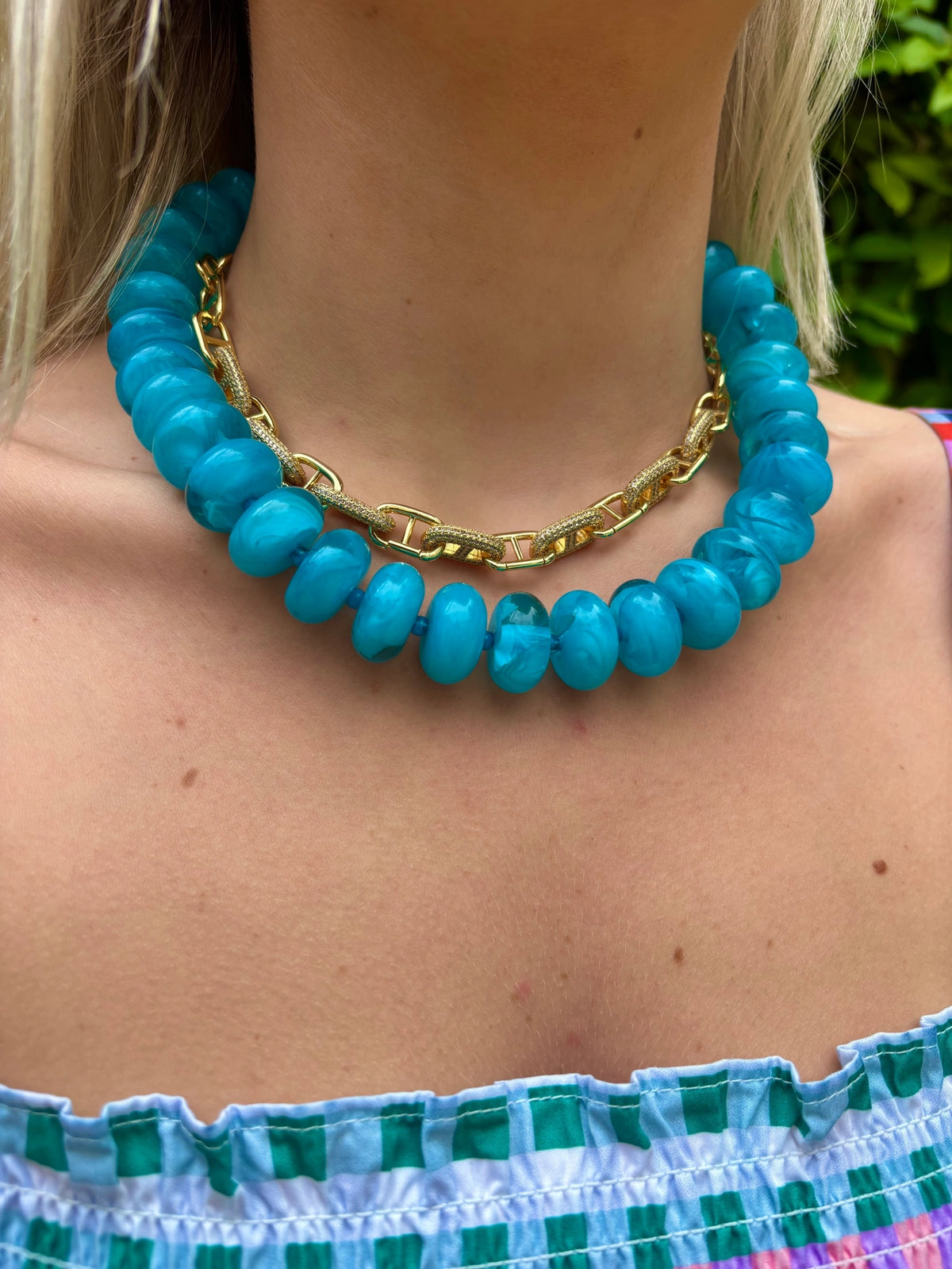 Bailey Chunky Beaded Necklace