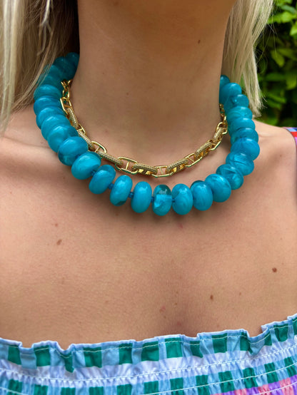 Bailey Chunky Beaded Necklace