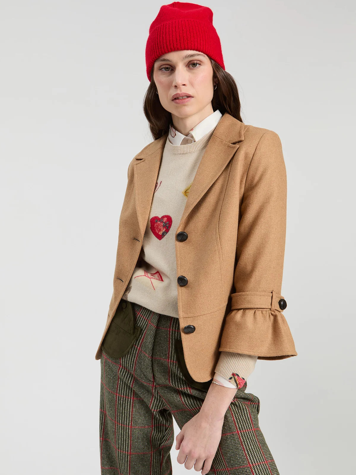 Beige Tweed Jacket